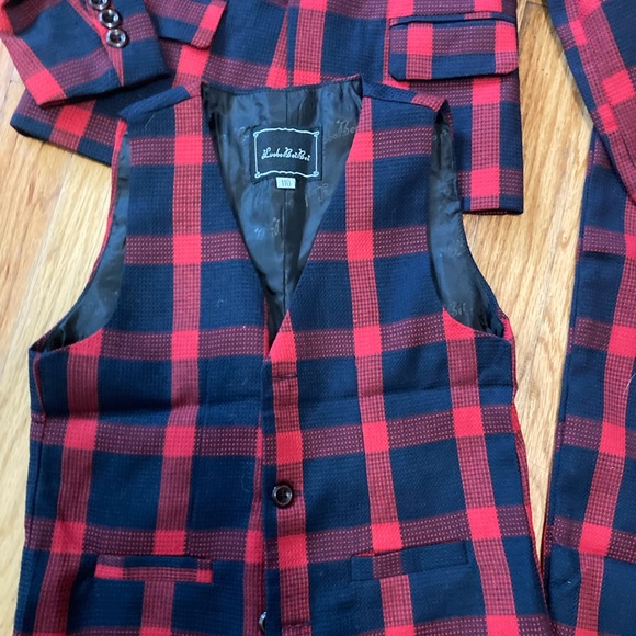 LUOBO BEI BEI, 4 PIECE CHECKED SUIT, KIDS, CHILDREN, TODDLERS, BOYS, WOMEN - Picture 2 of 16